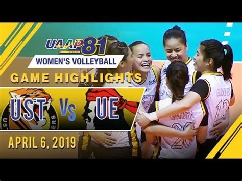 UAAP 81 WV UST Vs UE Game Highlights April 6 2019 YouTube