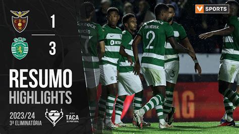 Resumo CD Olivais e Moscavide 1 3 Sporting Taça de Portugal 23 24