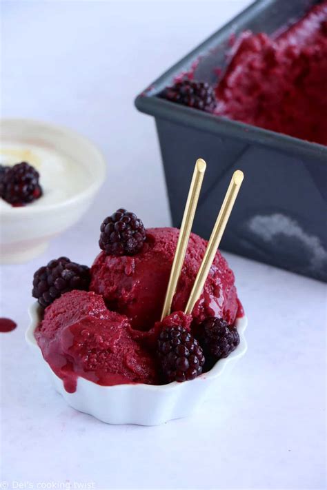 Yaourt glacé aux fruits rouges frozen yogurt Del s cooking twist