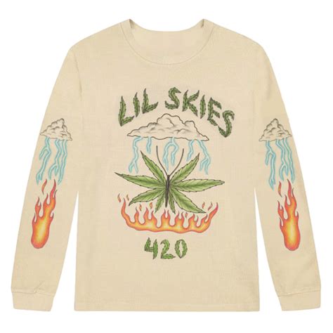 Lil Skies Weed Butterfly Crewneck Lil Skies Official Store