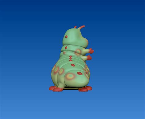 STL File Heimlich The Worm From Bugs Life 3D Print Design To