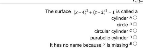 Solved X2y−z2−16x−12z280 Classify The Quadric Surface