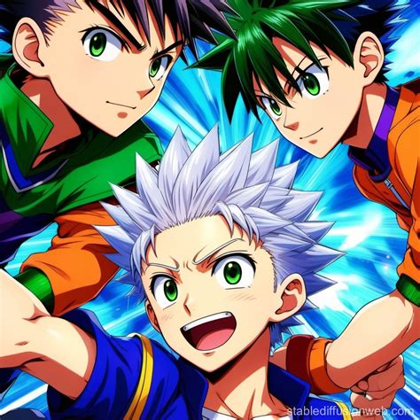 Gon and Killua from Hunter x Hunter | Stable Diffusion Online