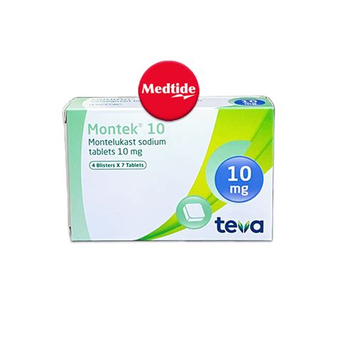 Montelukast Montek Mg Tablets Box Medtide