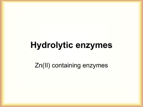 Hydrolytic enzymes