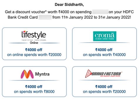 Hdfc Credit Cards Tricky Spend Linked Offer Jan Cardexpert