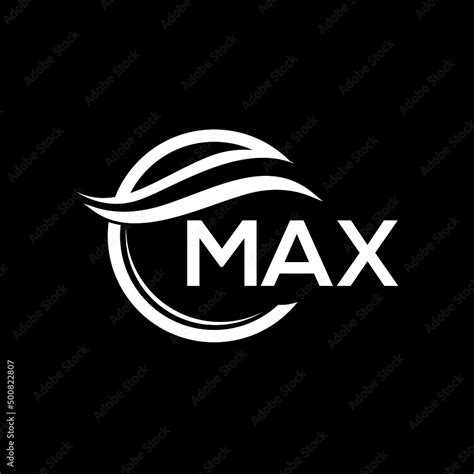 MAX letter logo design on black background. MAX creative initials ...