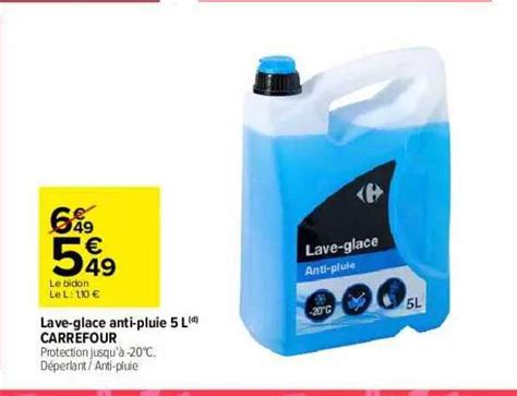 Offre Lave Glace Anti Pluie L Carrefour Chez Carrefour