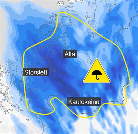 Meteorologene On Twitter Vi Har Sendt Ut Farevarsel Om Regn Fra