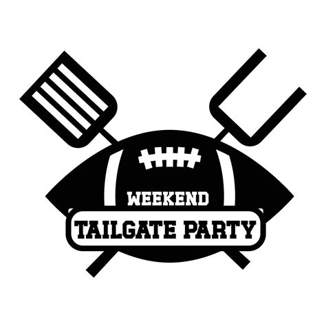 Set Of American Football Tailgate Party Labels Badges And Design