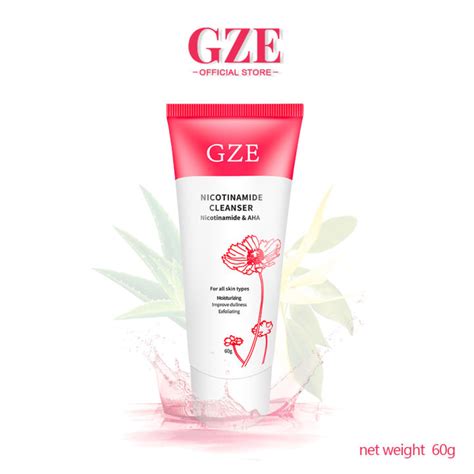 Gze Nicotinamide Foam Cleanser Face Anti Acne Shrink Pore Remove Blackhead Oil Control Skin