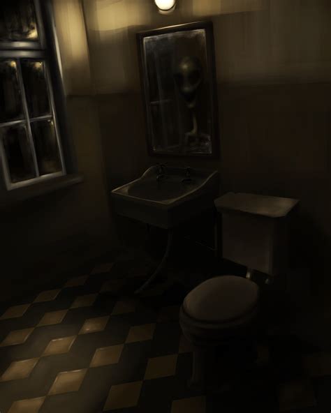 Artstation Haunted Bathroom