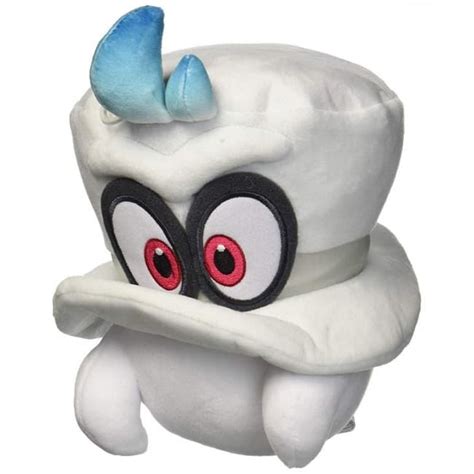 buddy super mario odyssey white cappy plush toy game shop