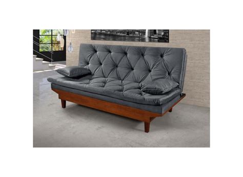 Sofa Cama Caribe Reclinavel 3 Posições Suede Essencial Estofados o