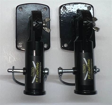 trailer pit light mounts standard custom options  pit lighting