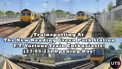 Trains At The Brand New Reading Green Park Station On Opening Day 27