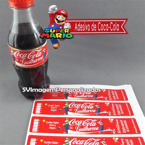 Adesivo De Coca Cola Super Mario Bros Elo Produtos Especiais