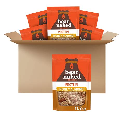 Amazon Bear Naked Protein Granola Cereal Vegetarian Protein Breakfast Snacks Honey