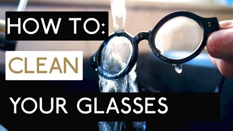 How To Clean Glasses Youtube