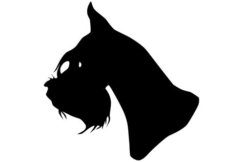 Schnauzer Dog Head Silhouette Graphic By Idrawsilhouettes · Creative