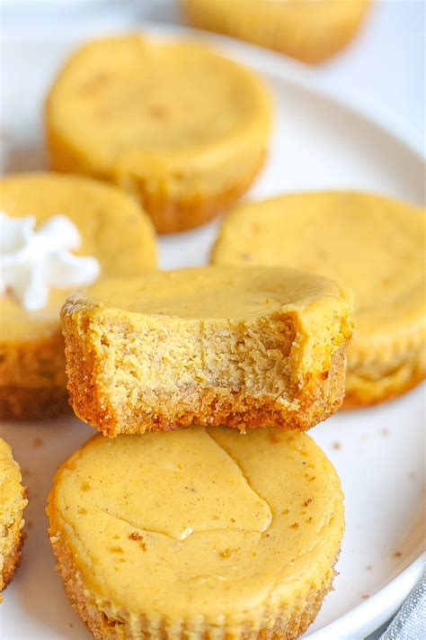 Mini Pumpkin Cheesecake Bites Easy Fall Dessert