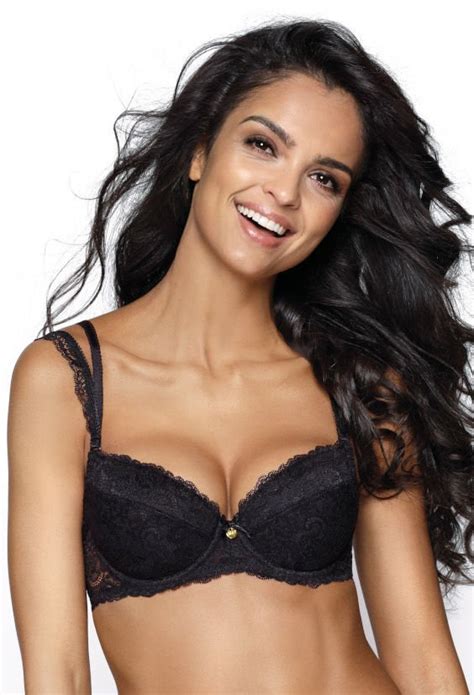 Biustonosz Push Up Czarny Joyce M B MAT Lingerie Moda Sklep EMPIK