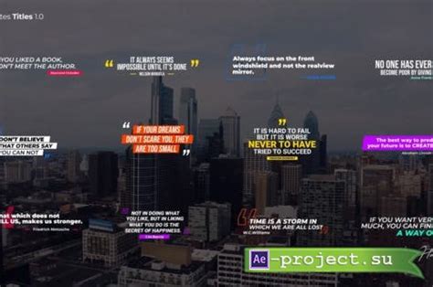 Videohive Quotes Titles AE 45176056 Project For After Effects