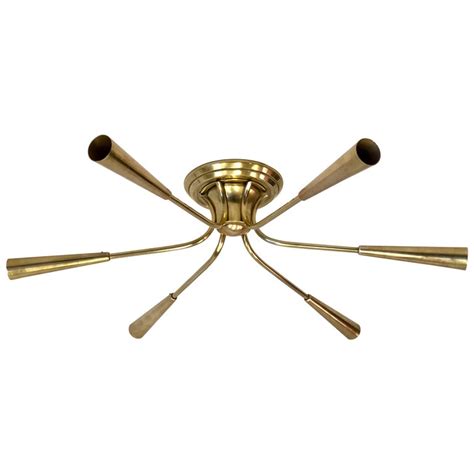 Mid Century Modern Flush Mount Ceiling Fan | Shelly Lighting