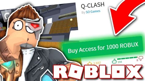 Games That Cost Robux On Roblox