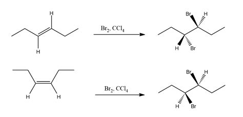 trans-3-Hexene and cis-3-hexene differ in one of the followi | Quizlet