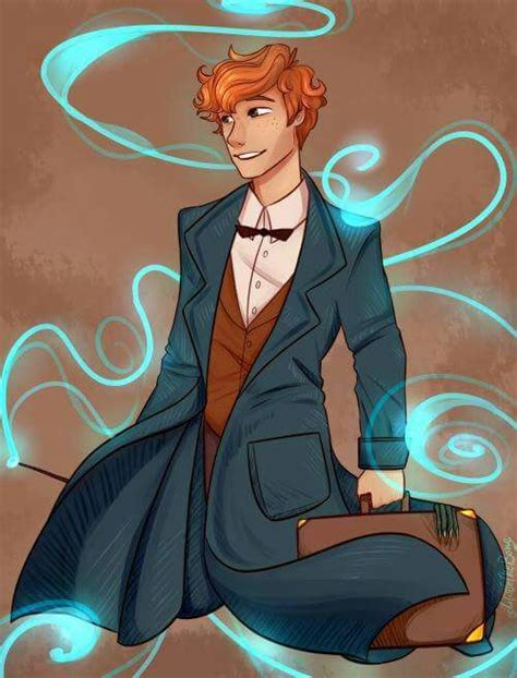 Fanart Newton Scamander 🐾 •harry Potter• Español Amino