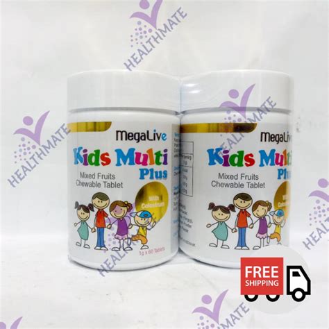 Megalive Kids Multi Plus Mixed Fruits Chewable Tablets 2 X 60s