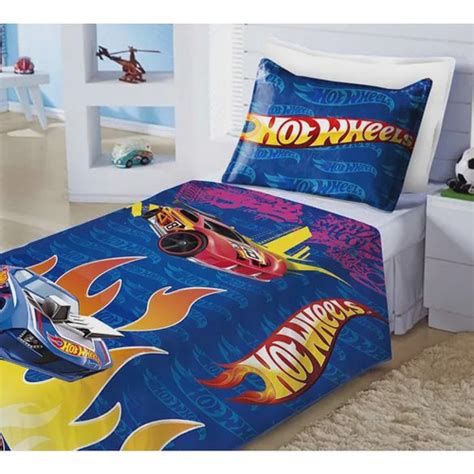Jogo Lençol Cobre Leito Fronha Quarto Infantil Hot Wheels em Promoção na Americanas