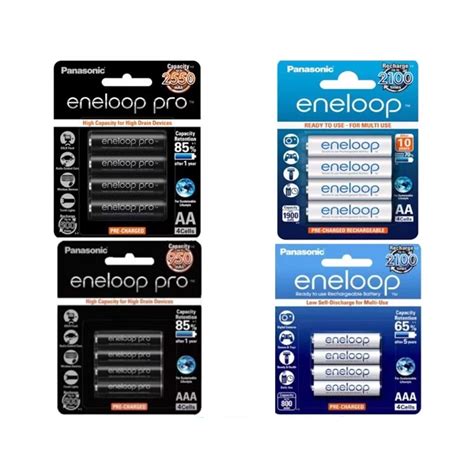 Panasonic Eneloop Aa Aaa 800 Mah 950 Mah 1900 Mah 2550mah Rechargeable