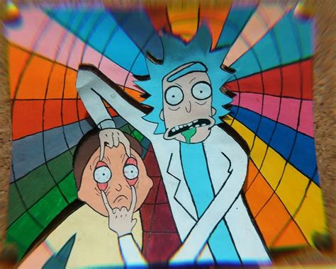 Rick And Morty Pintura Quadrinhos