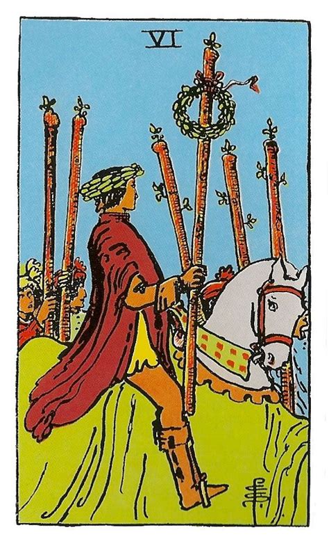 Seis De Bastos TarotdeSeidel Wands Tarot Rider Waite Tarot