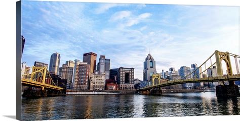 Pittsburgh Downtown with Allegheny River Wall Art, Canvas Prints ...