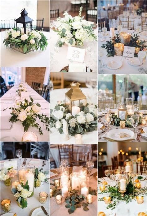 20 Greenery Wedding Centerpieces Youll Love Hi Miss Puff Candle