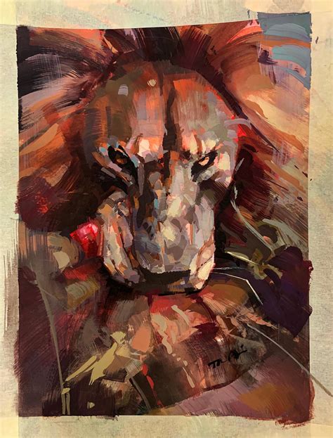 Lion Gouache Color Study By Ls 1302 On Deviantart