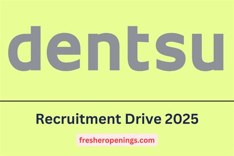 Dentsu Winter Internship Hiring Freshers Stipend Up To Lpa