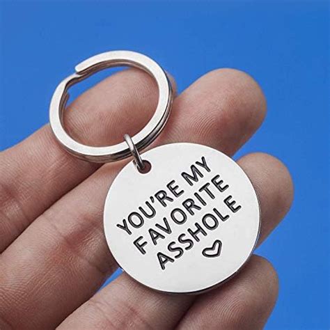 Ldurian Youre My Favorite Asshole Keychain Funny Keychain Funny Man