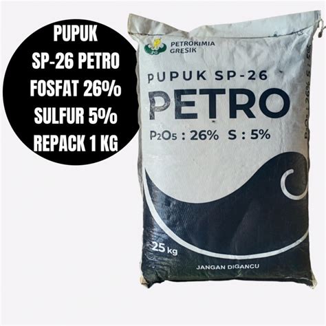 Jual PUPUK SP 26 PETRO P2O5 26 S 5 REPACK 1 KG Kab Bogor