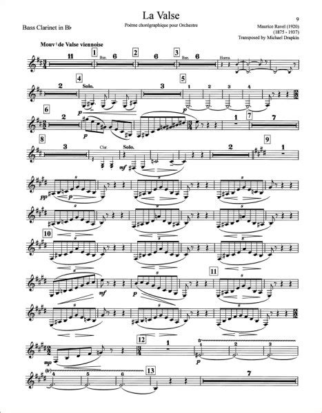 Vol 5: Transposed Orchestra Parts for the Bass Clarinet - Bassclarinet.net