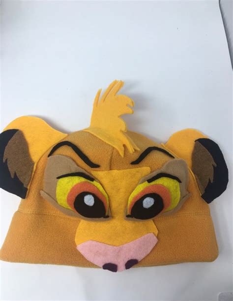 Simba Beanie Simba Costume Lion King Hat Lion King Costume Etsy