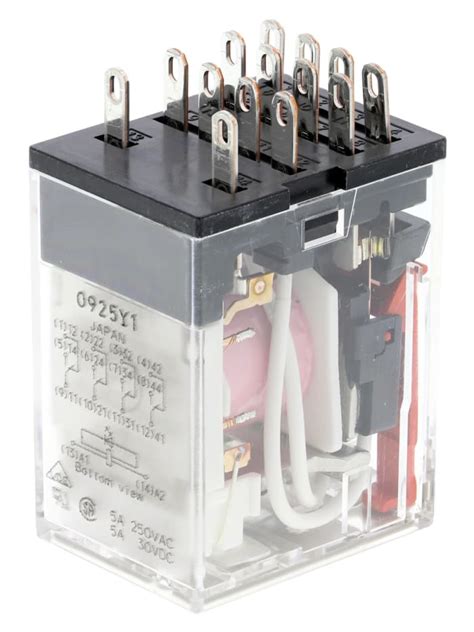 My4n24acs Omron Omron Plug In Power Relay 24v Ac Coil 5a Switching