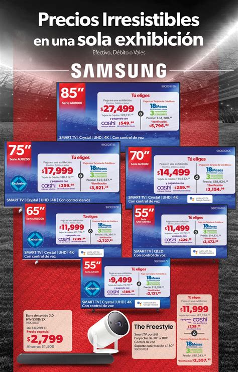 Ofertas en pantallas en el Fin Irresistible 2022 de Sams Club