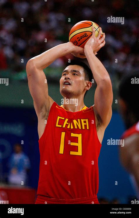 Ming Yao Angola V China Olympic Stadium Beijing China 14 August 2008