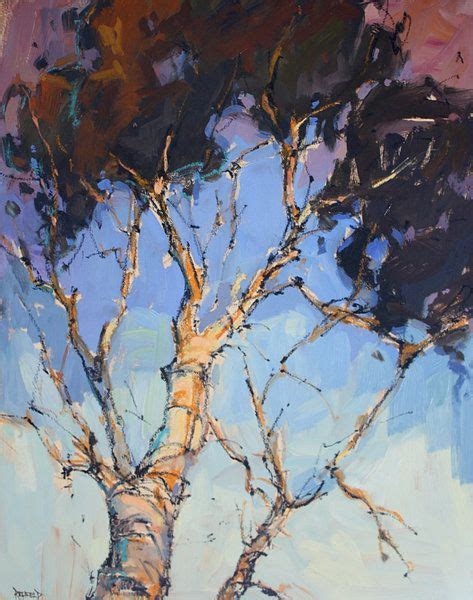 Birch Tree Von Cathleen Rehfeld Original Fine Art Daily Painting