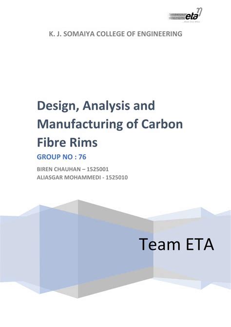 PDF Design Analysis And Manufacturing Of Carbon Fibre Rims DOKUMEN