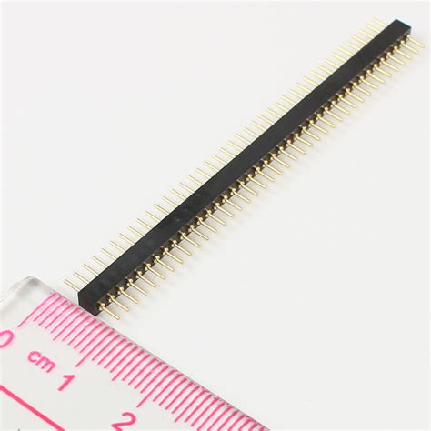 Pcs Gold Plated Mm Pin Male Single Row Straight Round Pin